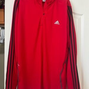 Adidas red pull over. Men’s XL.